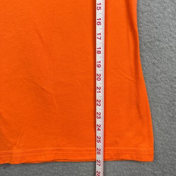 Y2K Vintage Style Abercrombie & Fitch Chelsea Tee Bright Orange Cap Sleeve - Picture 4 of 6